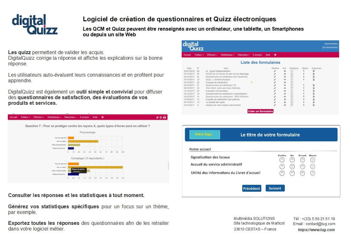 DigitalQuizz générateur de formulaires et questionnaires